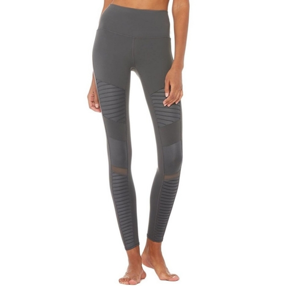 ALO Yoga Pants - ALO Yoga Gray Moto leggings Small